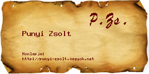 Punyi Zsolt névjegykártya